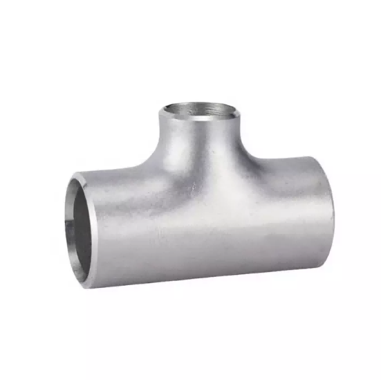 Stainless Steel Welded Reducing Tee - A high-quality pipe fitting designed for connecting pipes of different diameters, made from durable stainless steel for reliable performance and corrosion resistance